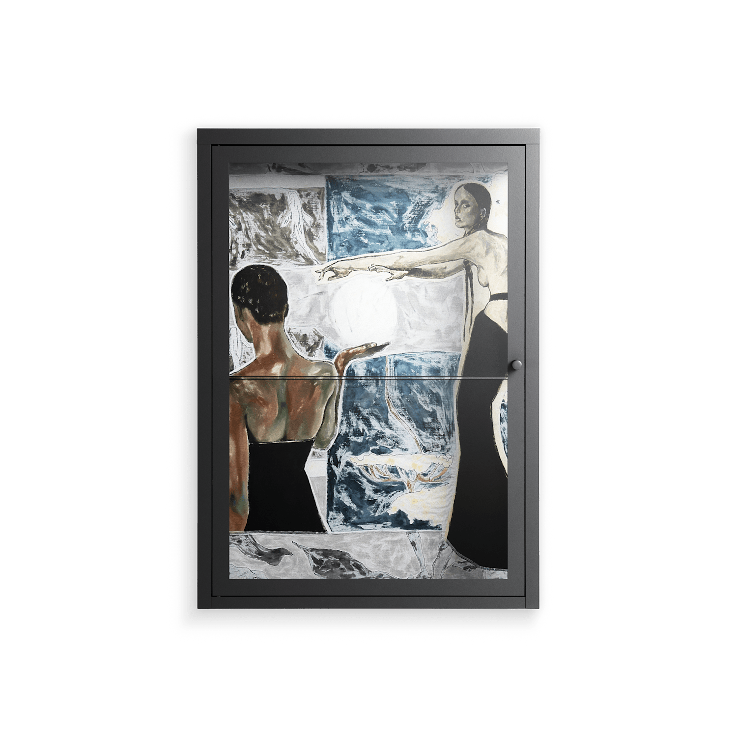 Balance - Wall Cabinet - Sophie Goudman-Peachey - Antracite - Clear glass