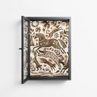 Delight Pink - Wall Cabinet - Diana Catchpole - Antracite - Clear glass