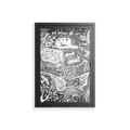 Flight Of Fancy - Wall Cabinet - Diana Catchpole - Antracite - Clear glass
