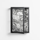 Flight Of Fancy - Wall Cabinet - Diana Catchpole - Antracite - Clear glass