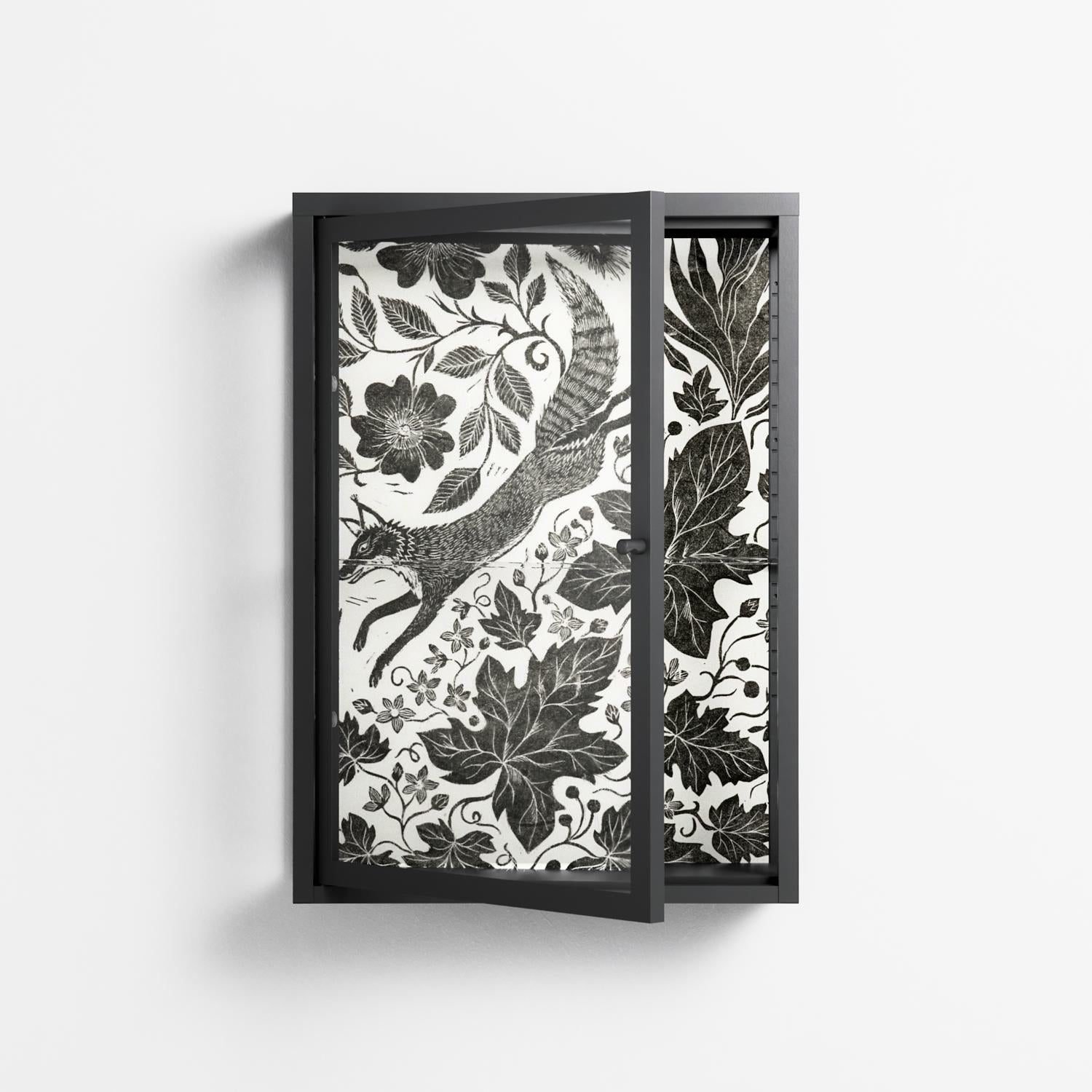 Ode to Summer 4 - Wall Cabinet - Diana Catchpole - Antracite - Clear glass