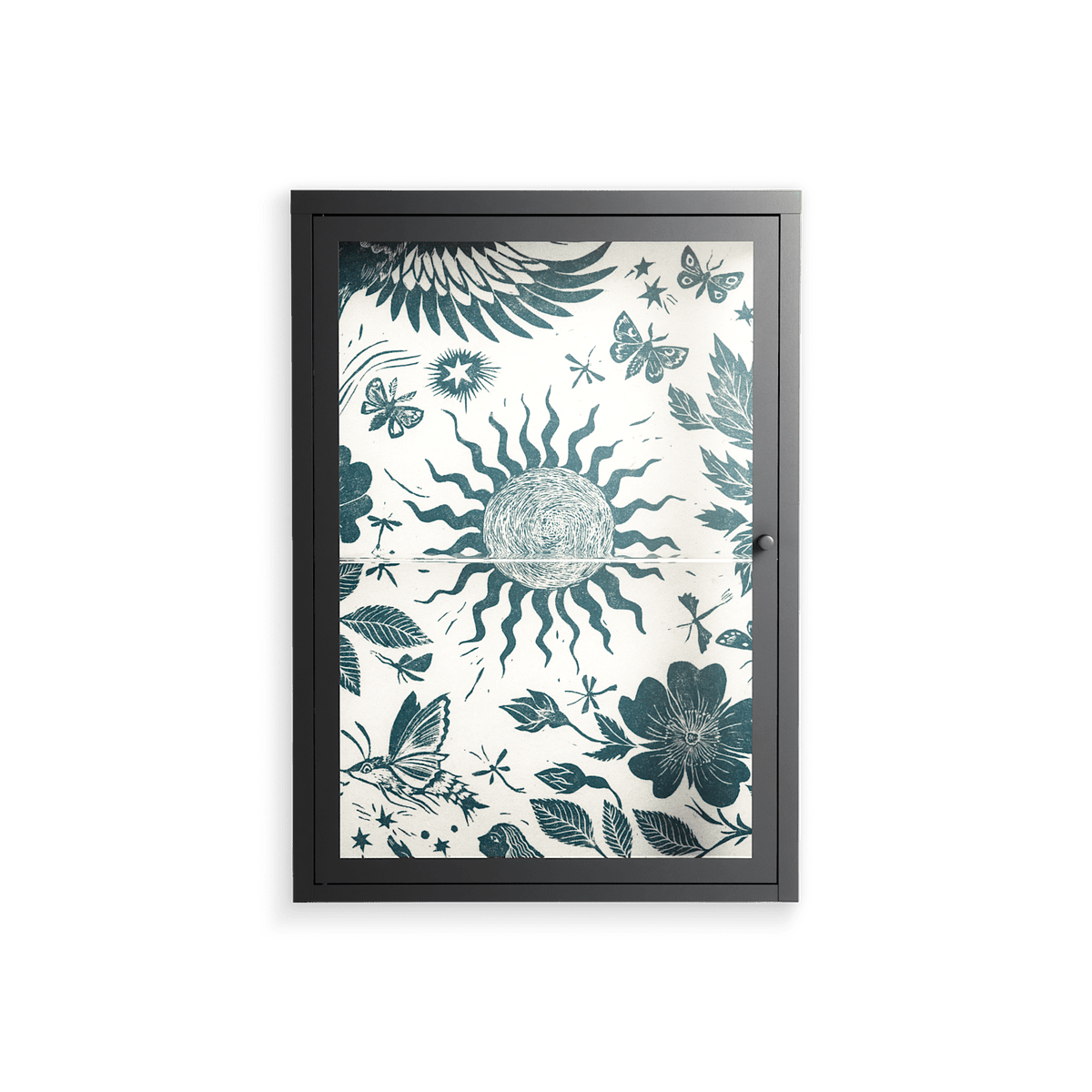 Ode to Summer 6 - Wall Cabinet - Diana Catchpole - Antracite - Clear glass