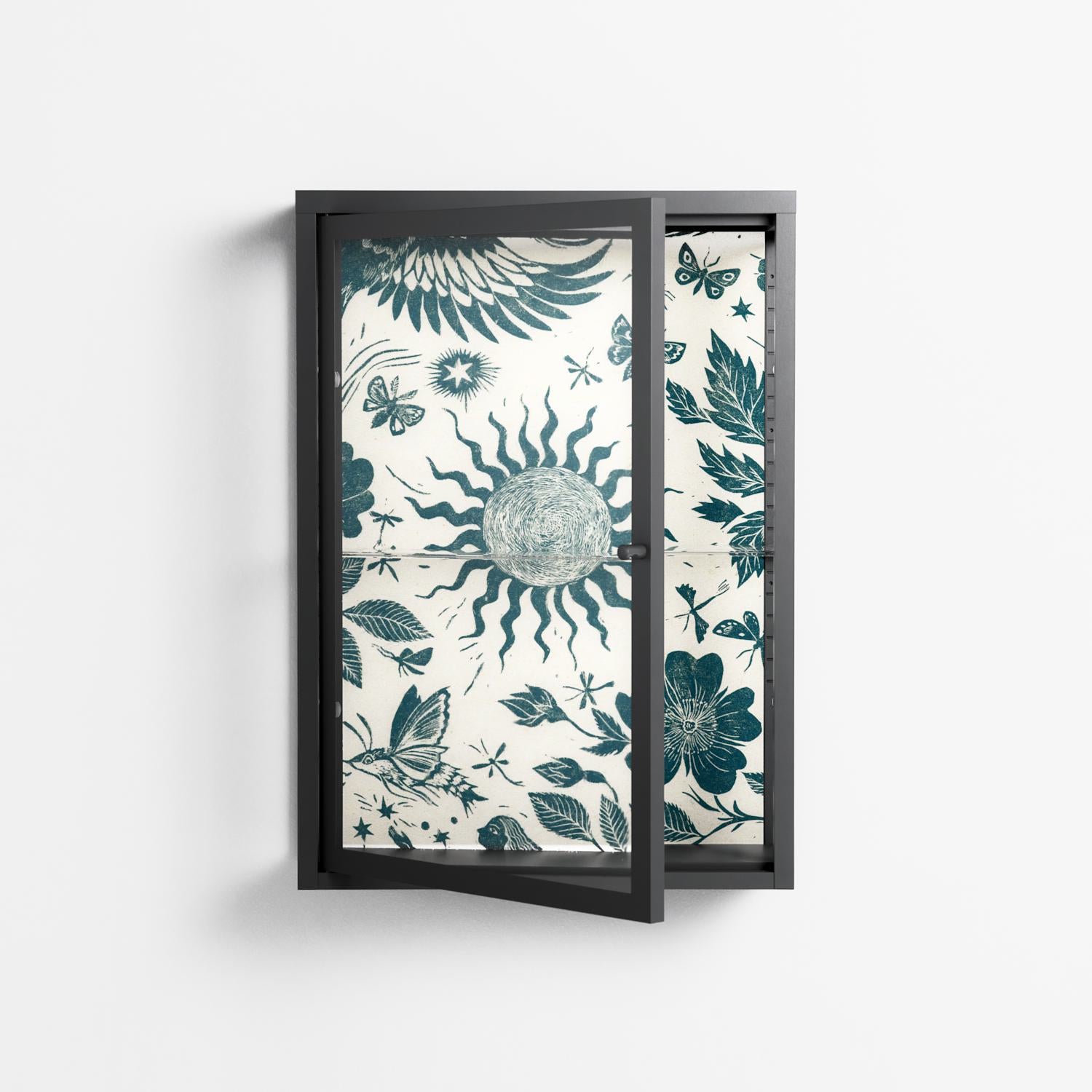 Ode to Summer 6 - Wall Cabinet - Diana Catchpole - Antracite - Clear glass