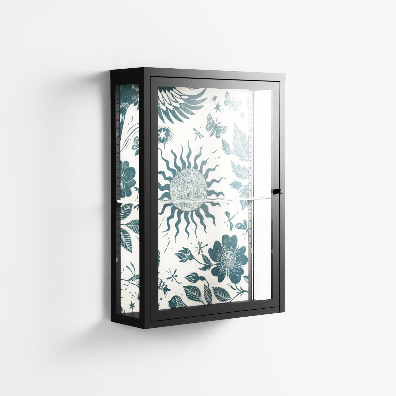 Ode to Summer 6 - Wall Cabinet - Diana Catchpole - Antracite - Clear glass