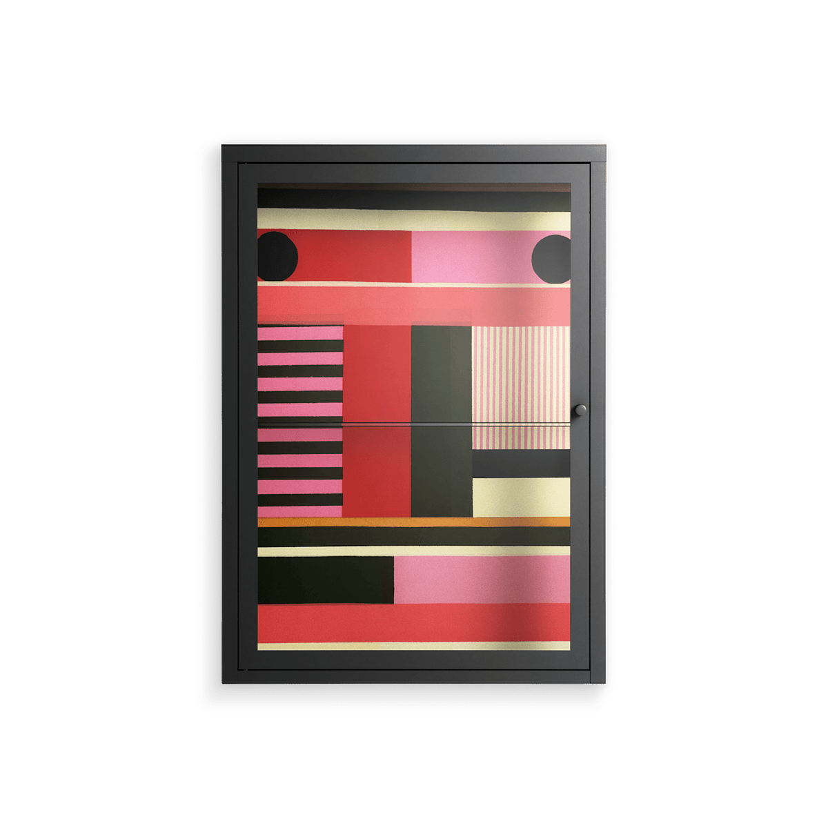 Harmonic - Wall Cabinet - Rikki Hewitt - Antracite - Clear glass