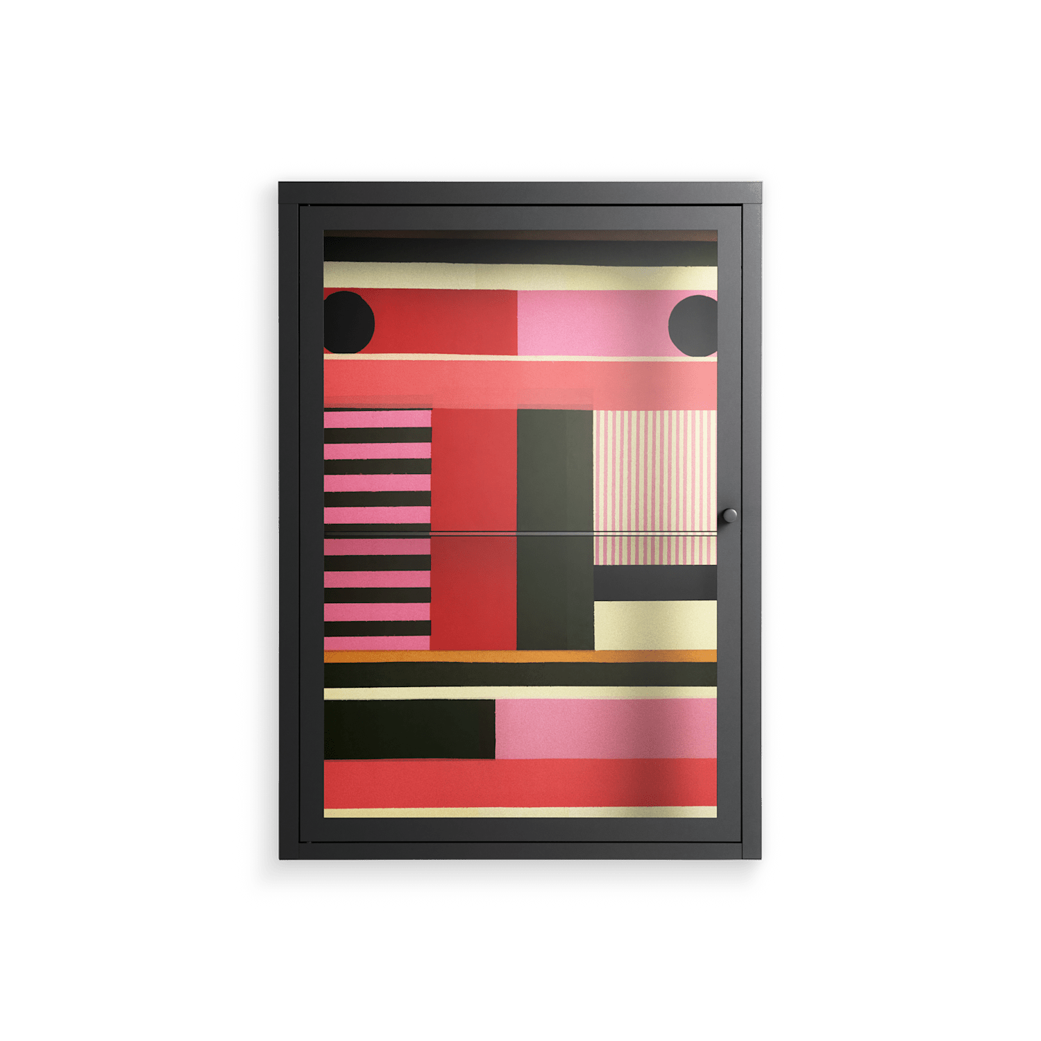 Harmonic - Wall Cabinet - Rikki Hewitt - Antracite - Clear glass