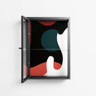 Plume - Wall Cabinet - Rikki Hewitt - Antracite - Clear glass
