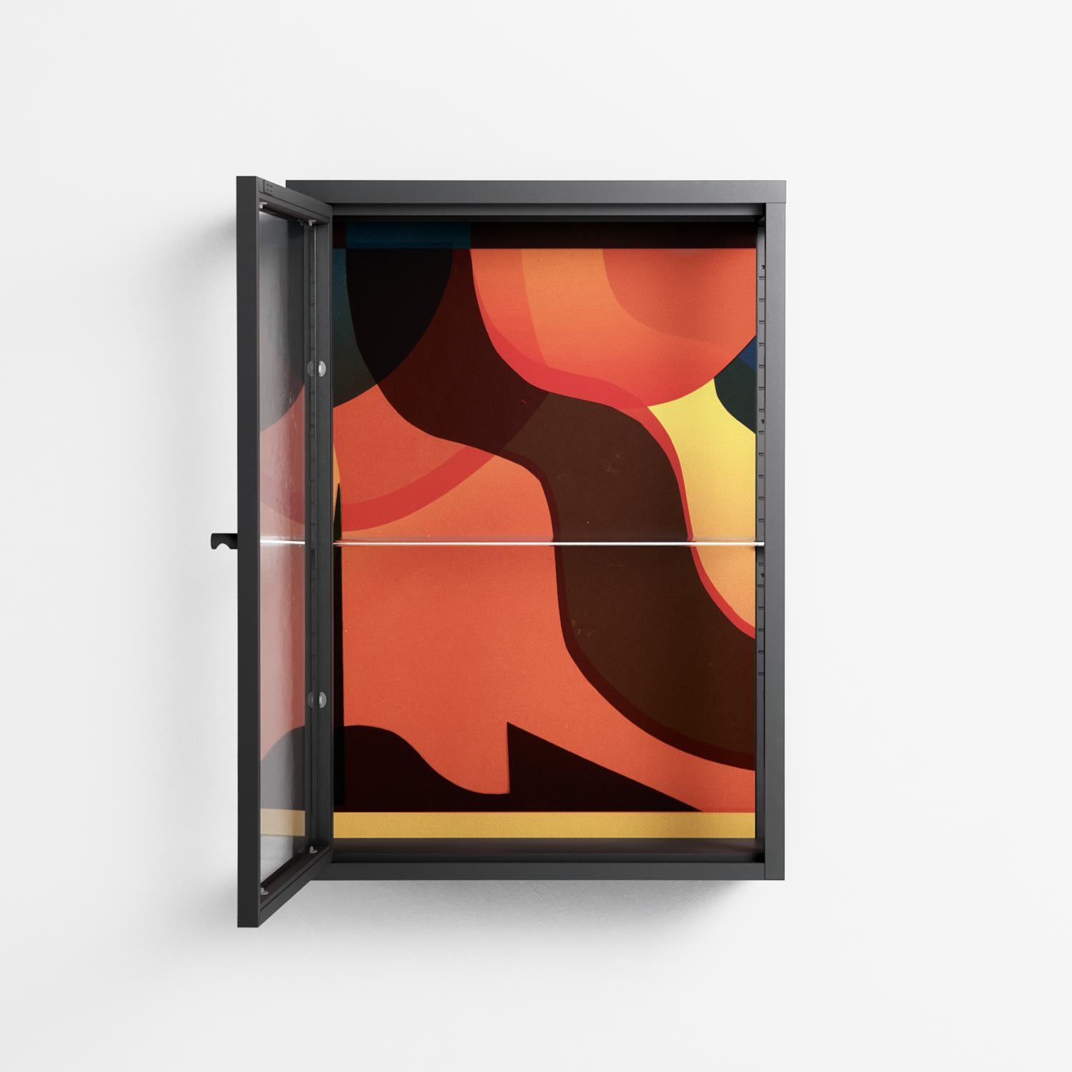 Swift - Wall Cabinet - Rikki Hewitt - Antracite - Clear glass