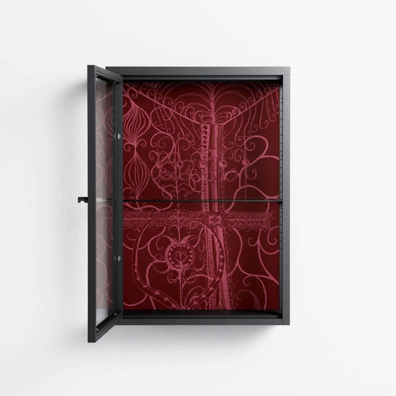 Ornaments - Wall Cabinet - Naia Escribano - Antracite - Clear glass