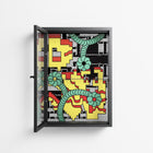 Maps - Wall Cabinet - Naia Escribano - Antracite - Clear glass