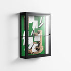 Paisaje - Wall Cabinet - Naia Escribano - Antracite - Clear glass