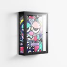 Bobsan - Wall Cabinet - Maddalena Fanfani - Antracite - Clear glass