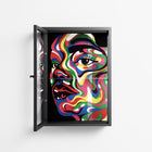Orbiting Around Herself - Wall Cabinet - Mathilda Kienast - Antracite - Clear glass