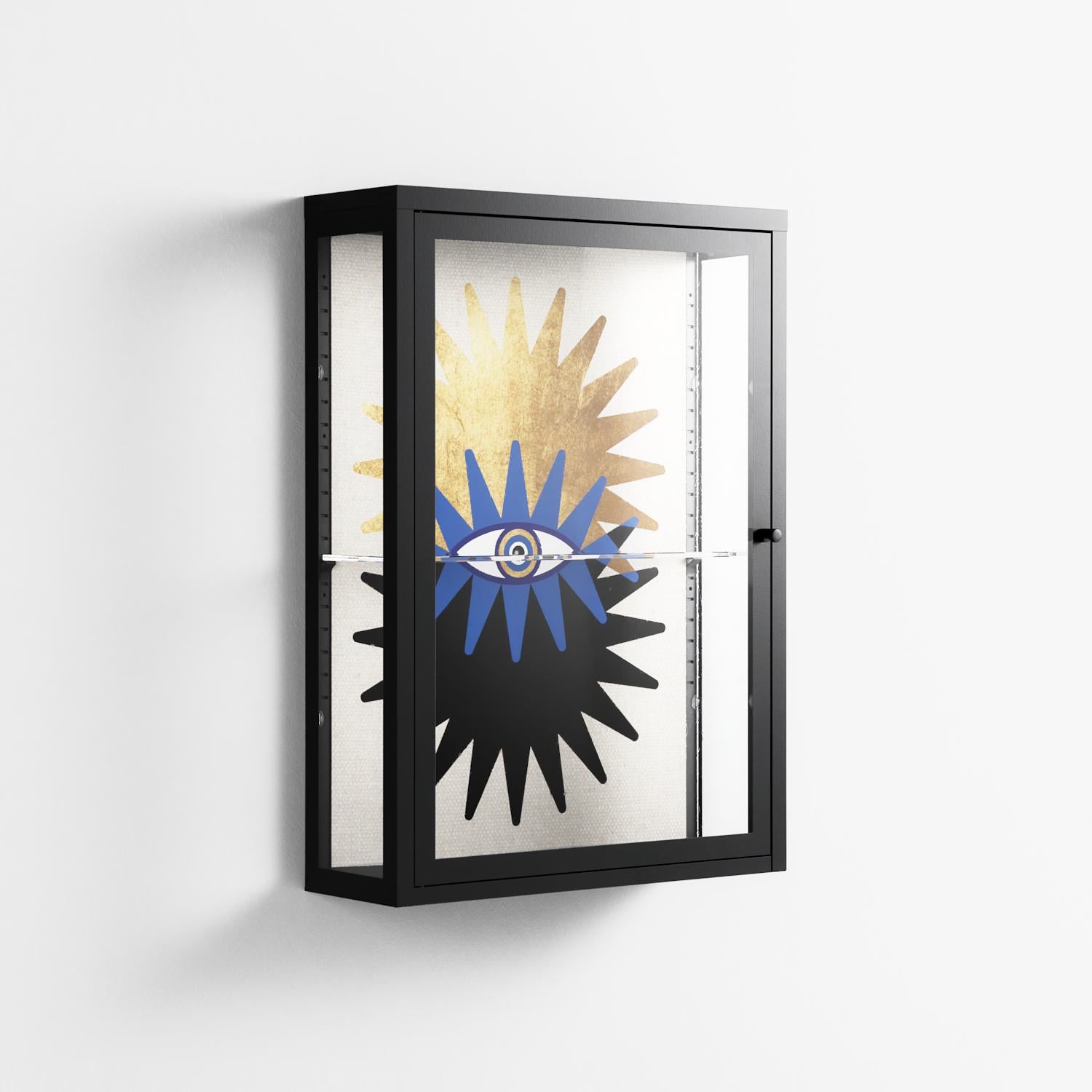 Evil Eye Sun - Wall Cabinet - Mo Kalache - Antracite - Clear glass