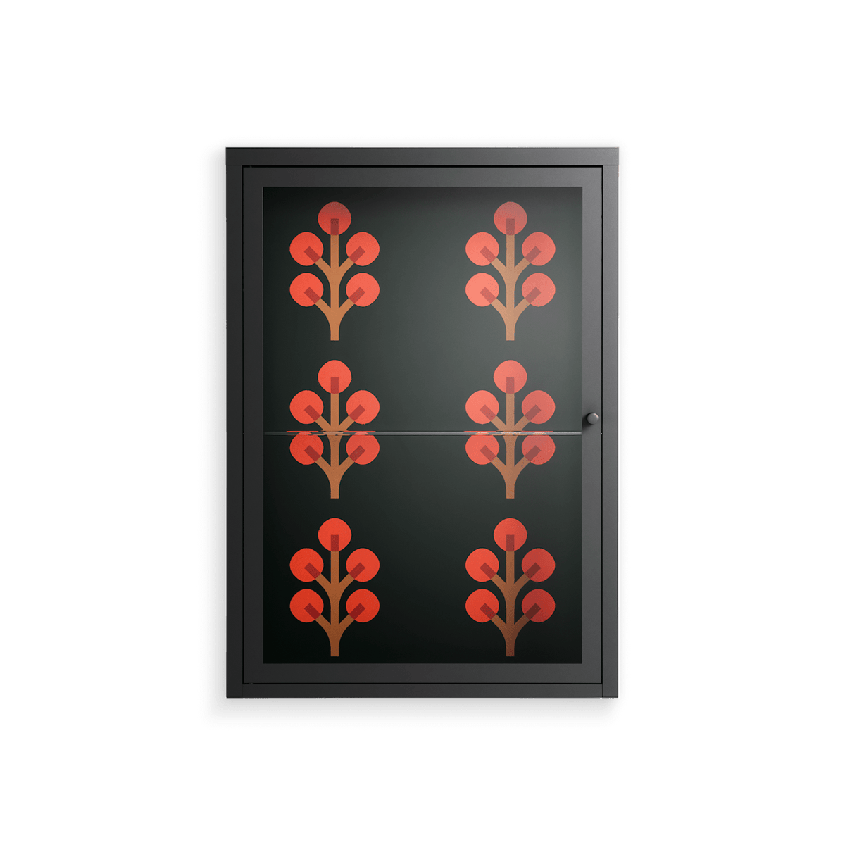 Berry Branch - Wall Cabinet - Ethan Fender - Antracite - Clear glass