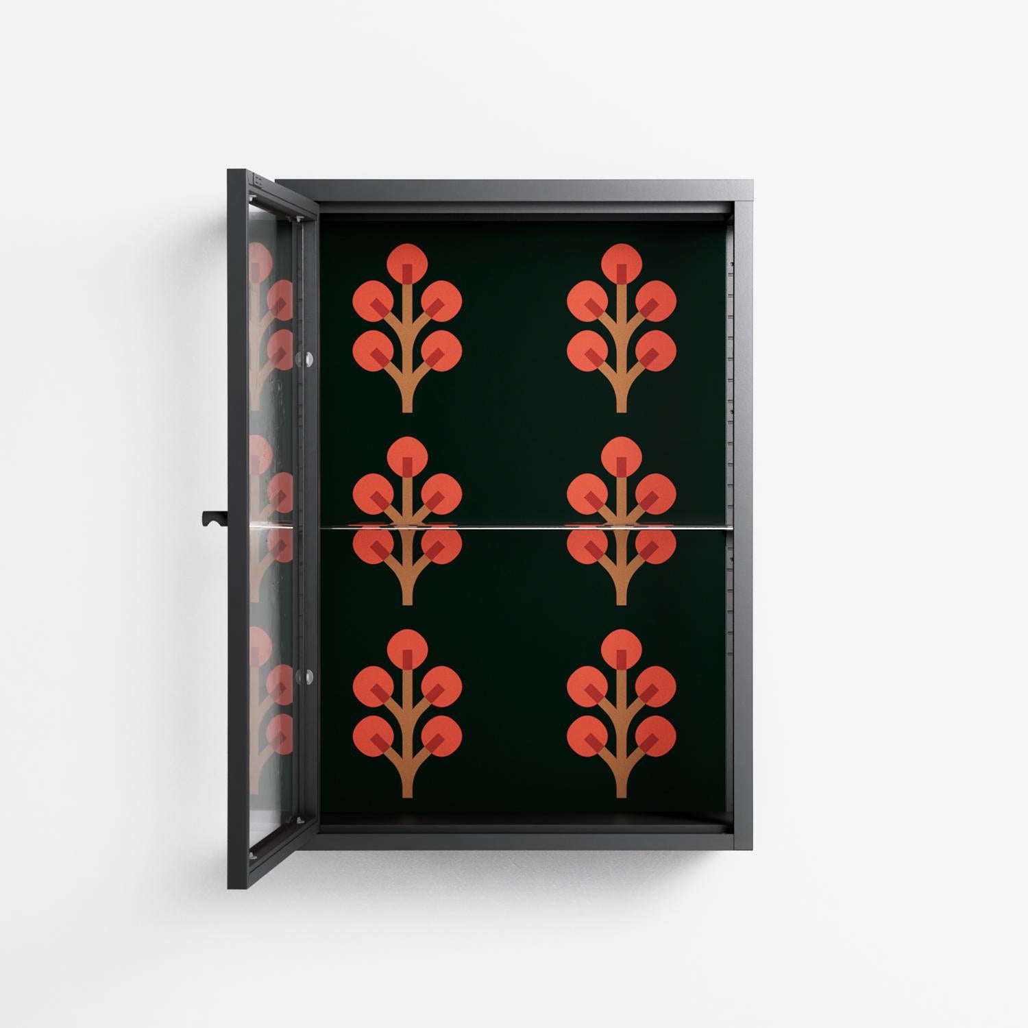 Berry Branch - Wall Cabinet - Ethan Fender - Antracite - Clear glass