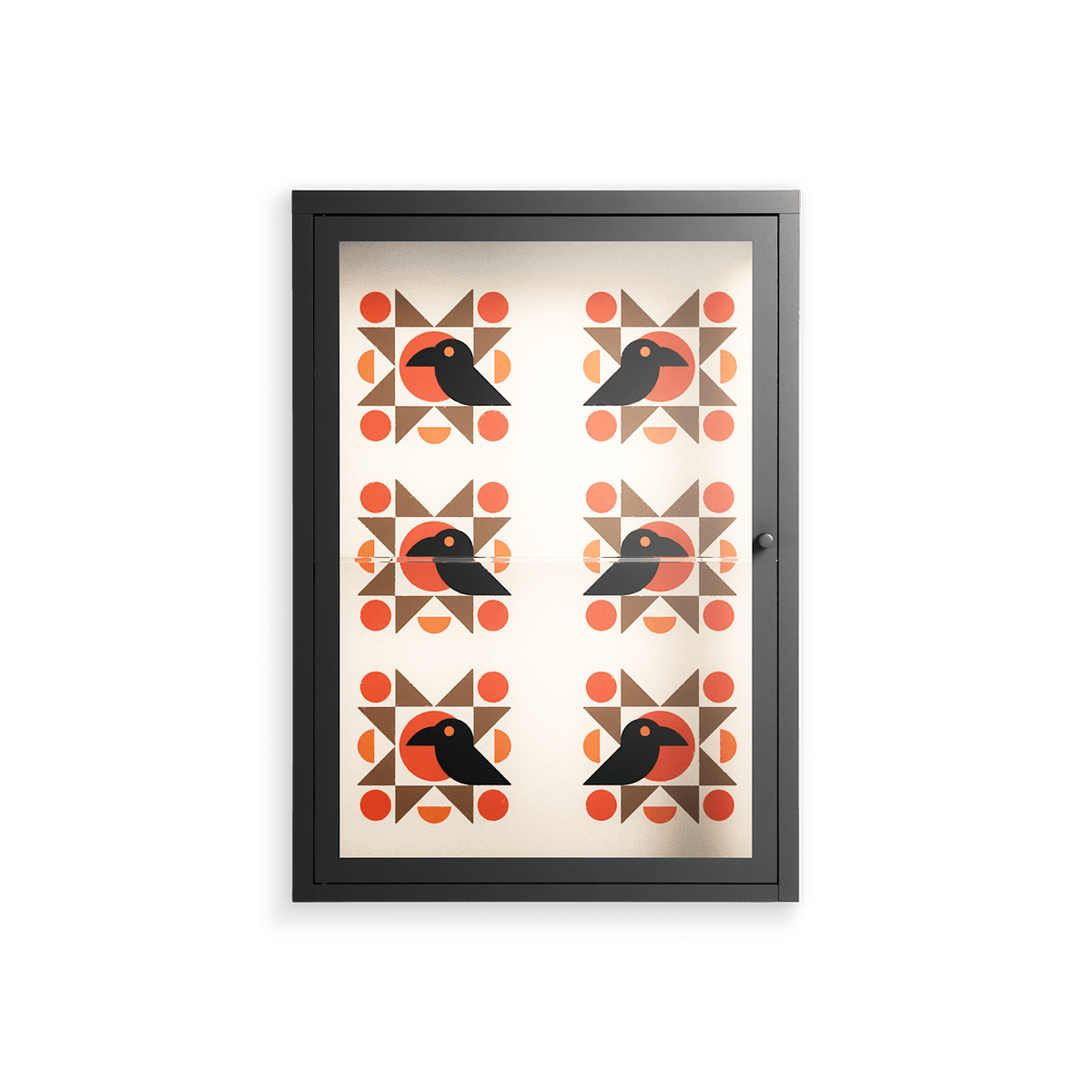 Crow Del Sol - Wall Cabinet - Ethan Fender - Antracite - Clear glass