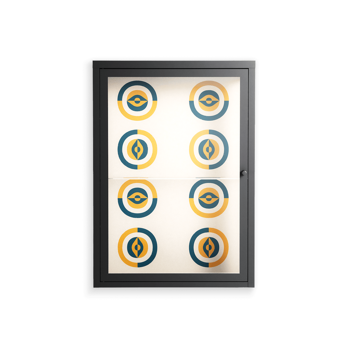 Gleam Dusk - Wall Cabinet - Ethan Fender - Antracite - Clear glass