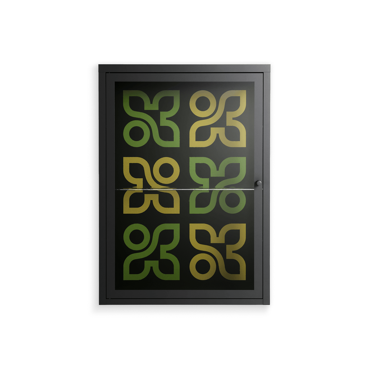 Ultra Bloom - Wall Cabinet - Ethan Fender - Antracite - Clear glass