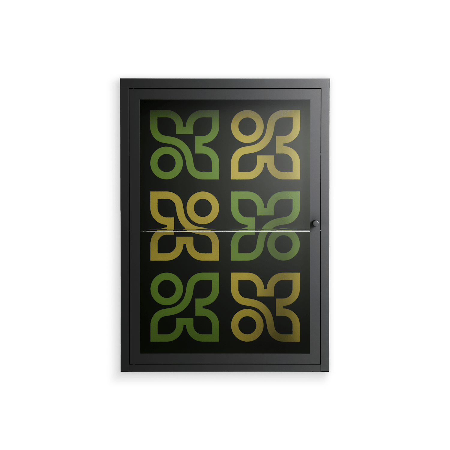 Ultra Bloom - Wall Cabinet - Ethan Fender - Antracite - Clear glass