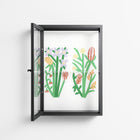 Bouquets - Wall Cabinet - Lydia Greaves - Antracite - Clear glass