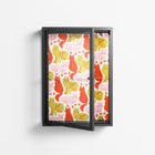 Cats - Wall Cabinet - Lydia Greaves - Antracite - Clear glass