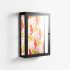 Cats - Wall Cabinet - Lydia Greaves - Antracite - Clear glass