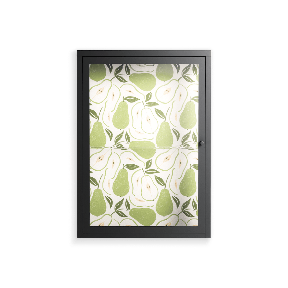 Pears - Wall Cabinet - Lydia Greaves - Antracite - Clear glass