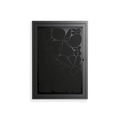 Black Flower - Wall Cabinet - Konrad Blaszczyk - Antracite - Overlay Glass