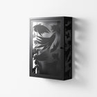 Black Birds - Wall Cabinet - Konrad Blaszczyk - Antracite - Overlay Glass
