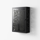 Black Potted Plant - Wall Cabinet - Konrad Blaszczyk - Antracite - Overlay Glass