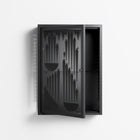 Black Fern - Wall Cabinet - Konrad Blaszczyk - Antracite - Overlay Glass