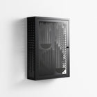 Black Fern - Wall Cabinet - Konrad Blaszczyk - Antracite - Overlay Glass