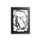 White Potted Plant - Wall Cabinet - Konrad Blaszczyk - Antracite - Overlay Glass