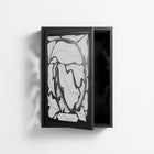 White Potted Plant - Wall Cabinet - Konrad Blaszczyk - Antracite - Overlay Glass