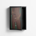 Wine And Me - Wall Cabinet - Raissa Oltmanns - Antracite - Overlay Glass