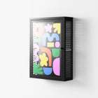 Fun Shapes - Wall Cabinet - Sandra Hutter - Antracite - Overlay Glass