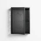 Barbed Bloom - Wall Cabinet - Daphna Sebbane - Antracite - Overlay Glass