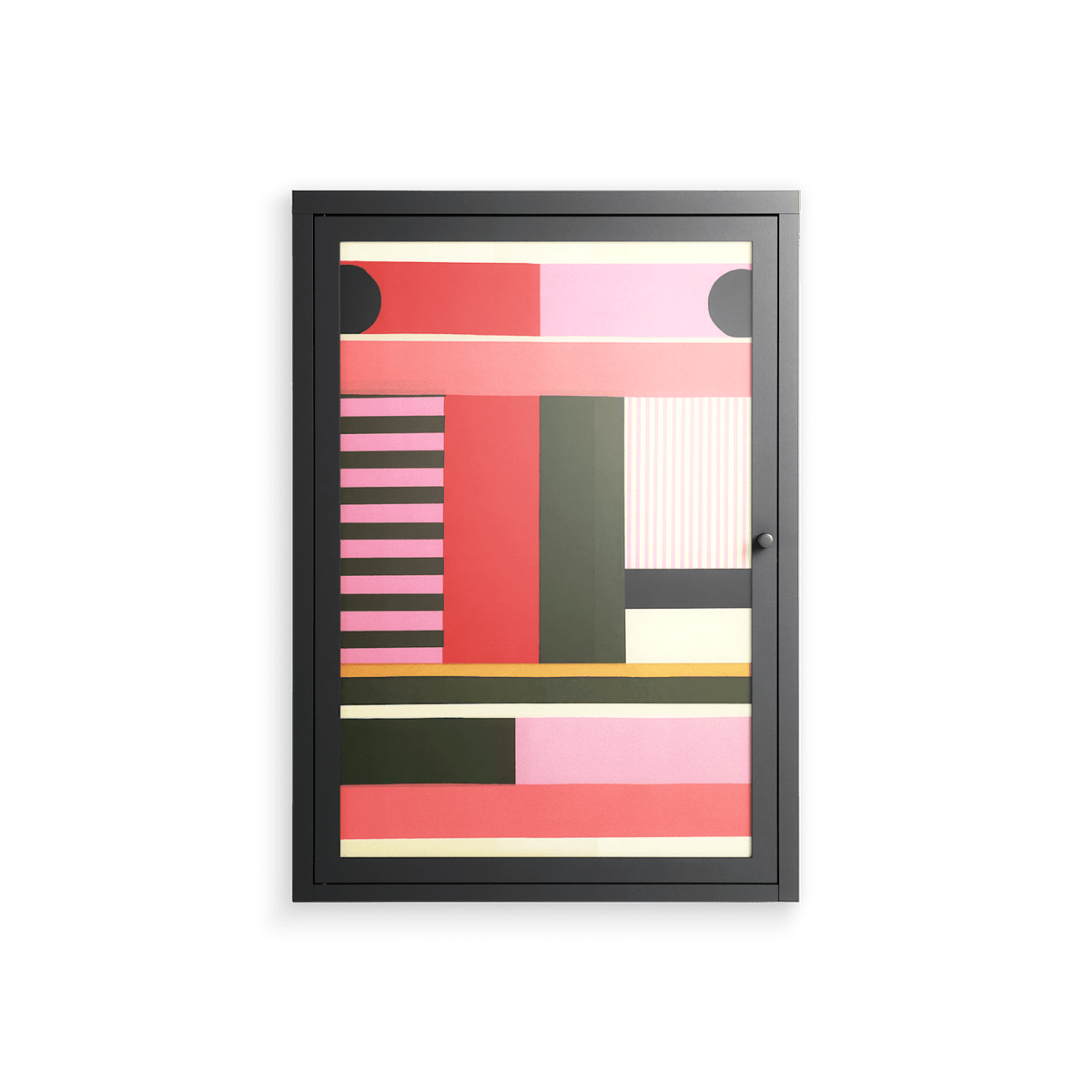 Harmonic - Wall Cabinet - Rikki Hewitt - Antracite - Overlay Glass
