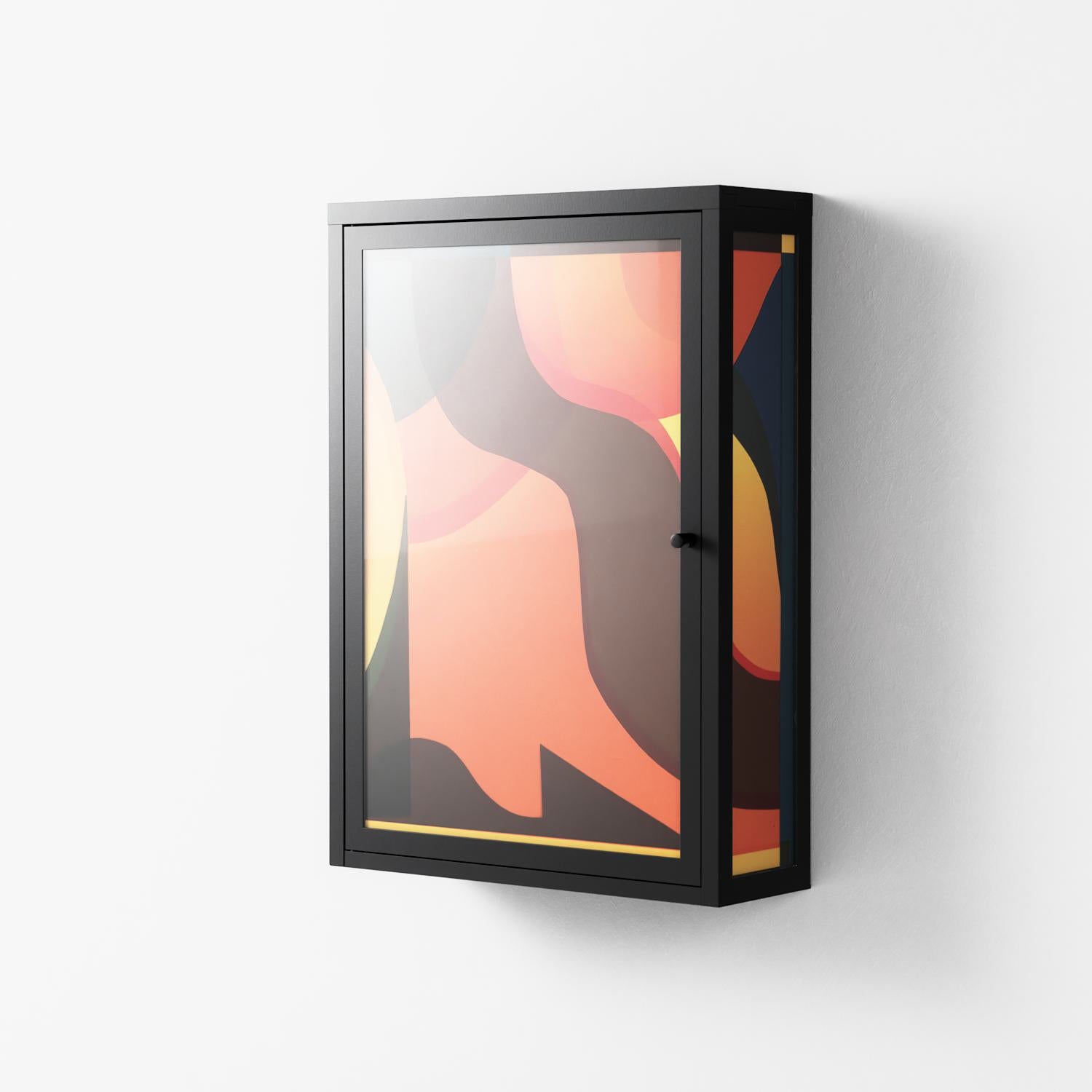 Swift - Wall Cabinet - Rikki Hewitt - Antracite - Overlay Glass
