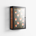 Blooming Folk Garden - Wall Cabinet - Sandra Hutter - Antracite - Overlay Glass