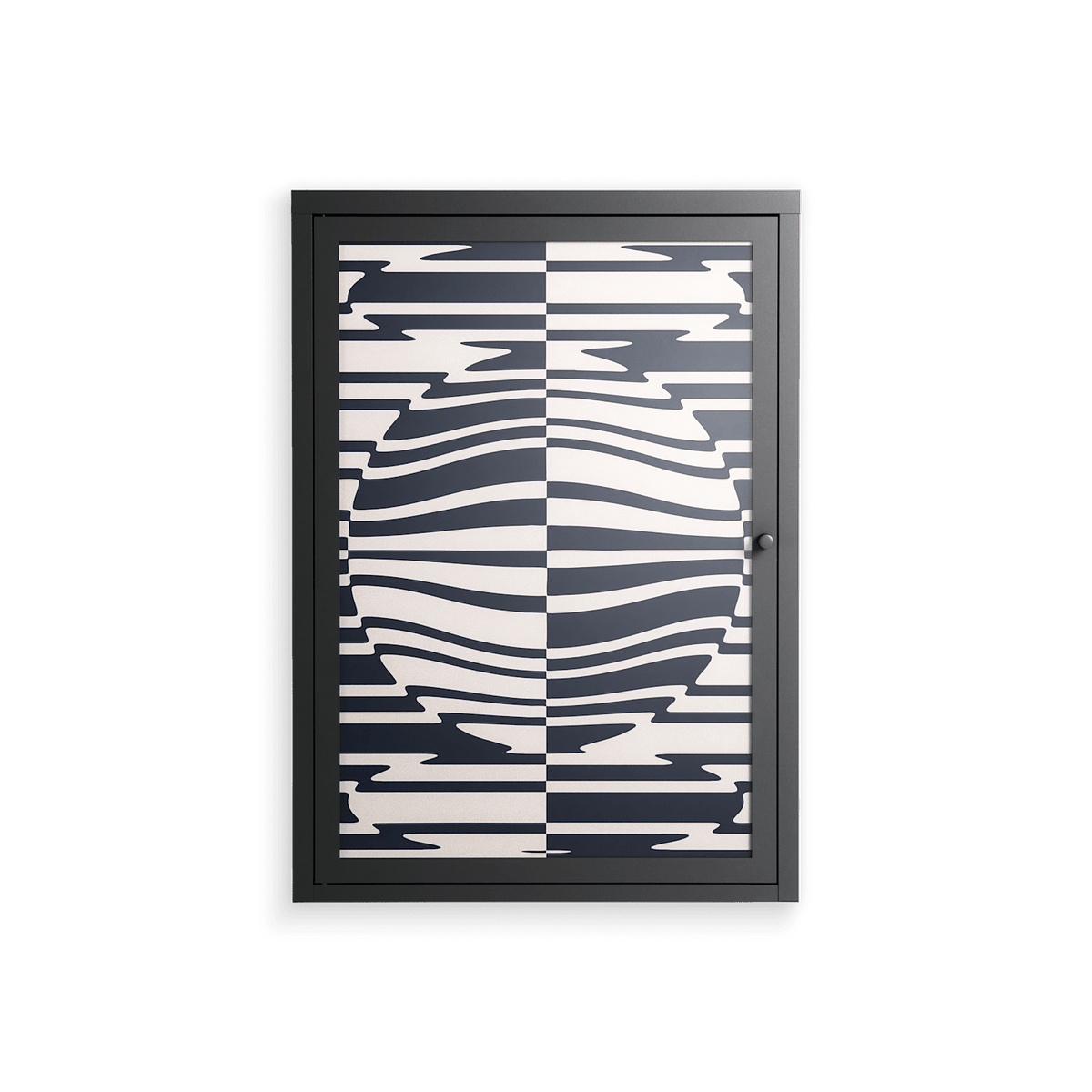 Wave Lens - Wall Cabinet - Oluwaseyi Samuel Adebayo - Antracite - Overlay Glass