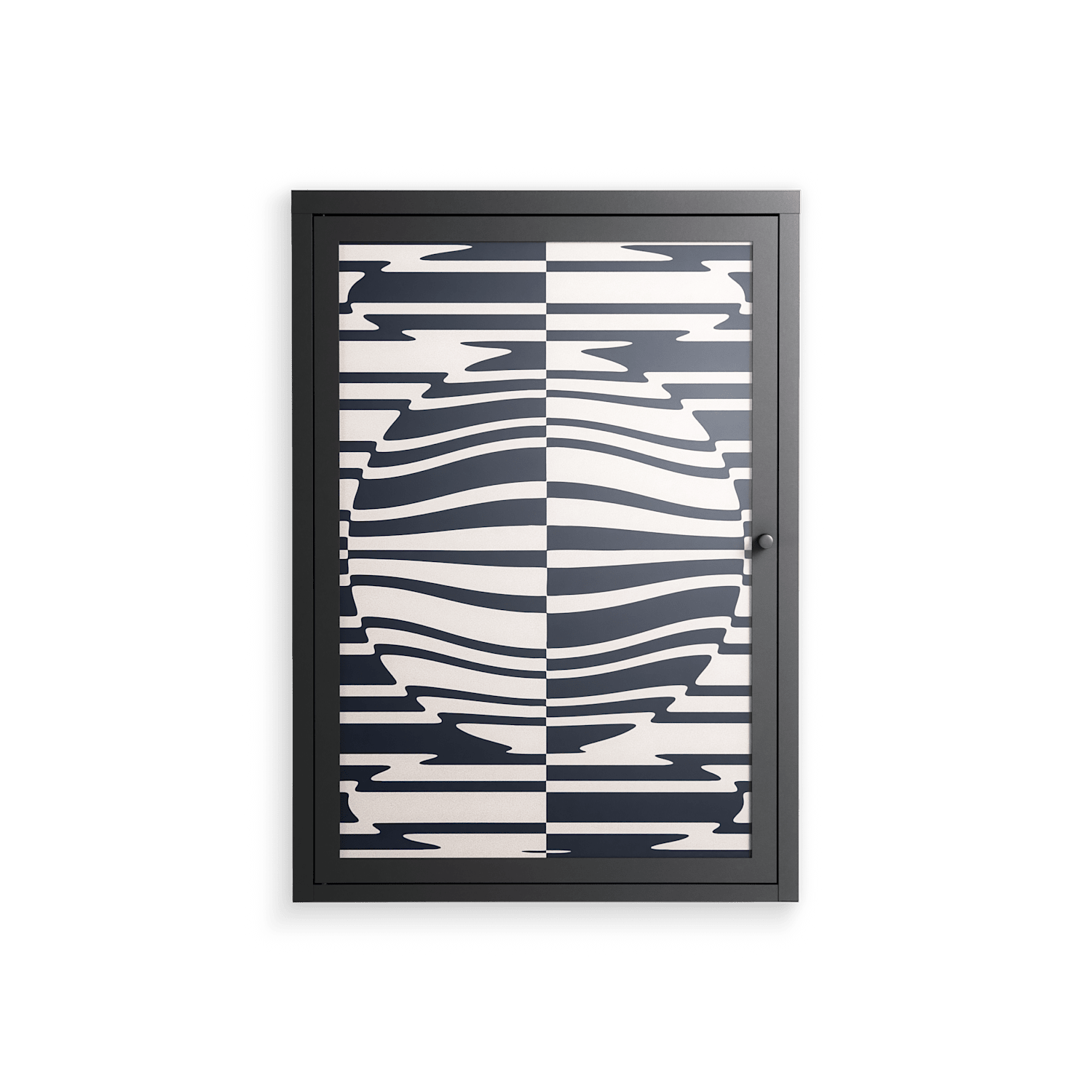 Wave Lens - Wall Cabinet - Oluwaseyi Samuel Adebayo - Antracite - Overlay Glass