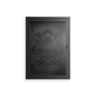 Barbed Bloom - Wall Cabinet - Daphna Sebbane - Antracite - Overlay Glass