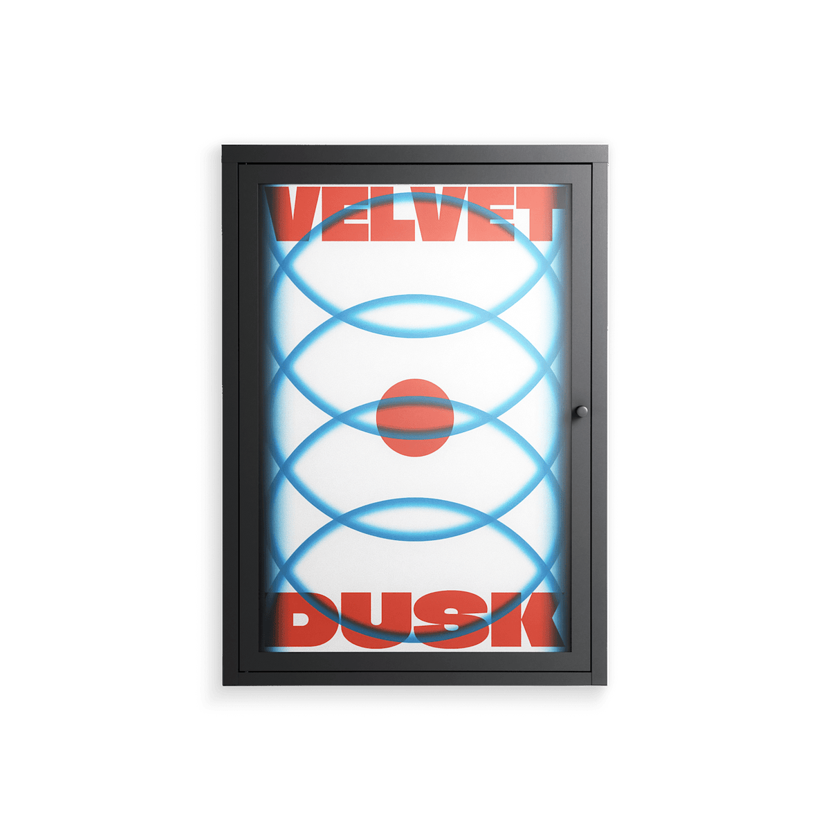Velvet Dusk - Wall Cabinet - Oluwaseyi Samuel Adebayo - Antracite - Overlay Glass