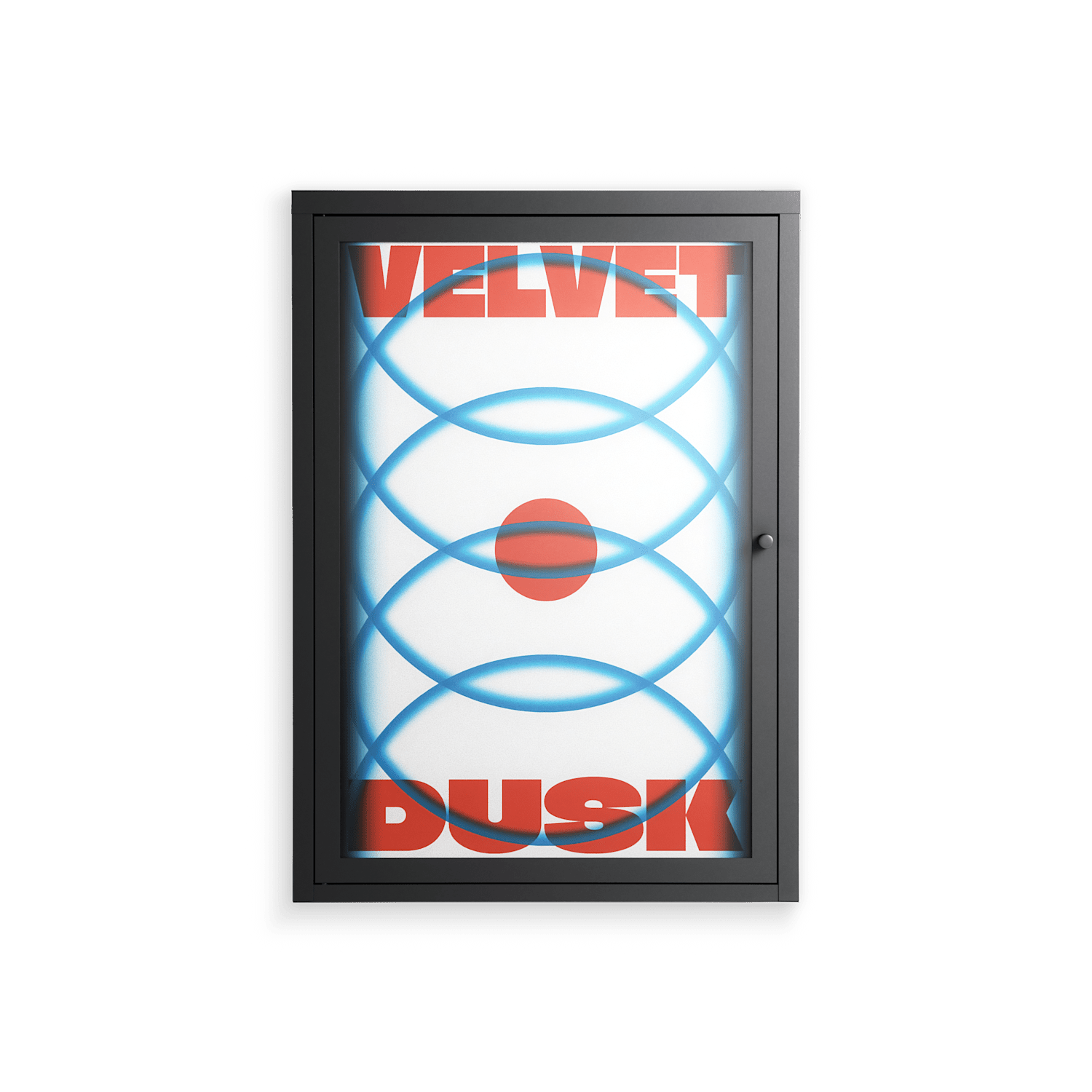 Velvet Dusk - Wall Cabinet - Oluwaseyi Samuel Adebayo - Antracite - Overlay Glass