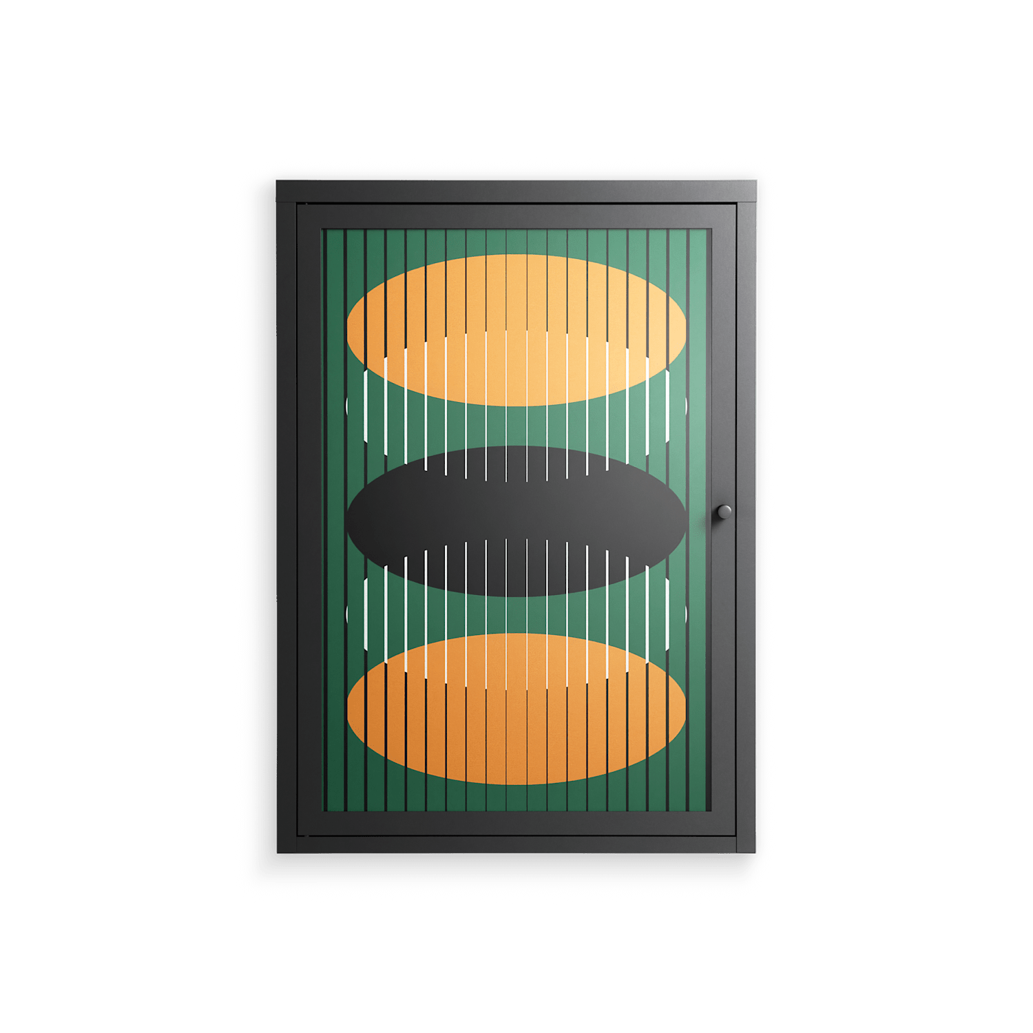 Soul Split - Wall Cabinet - Oluwaseyi Samuel Adebayo - Antracite - Overlay Glass