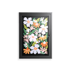 Floral Delight - Wall Cabinet - Sandra Hutter - Antracite - Overlay Glass