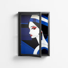 Beyond The Veil Of Consciousness - Wall Cabinet - Mathilda Kienast - Antracite - Clear glass