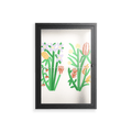 Bouquets Cream - Wall Cabinet - Lydia Greaves - Antracite - Clear glass